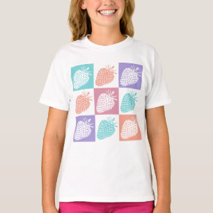 Strawberries Colourful Summer T-Shirt