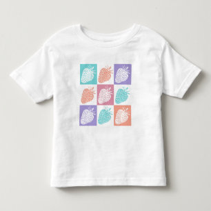 Strawberries Colourful Summer Toddler T-Shirt