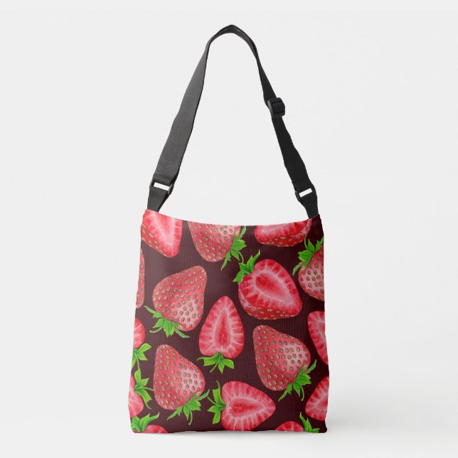Strawberries Crossbody Bag (Front)
