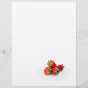 Strawberries Custom Letterhead