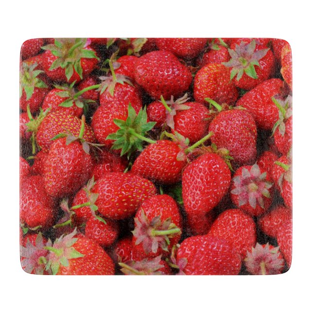 Strawberries Cutting Board (Front)