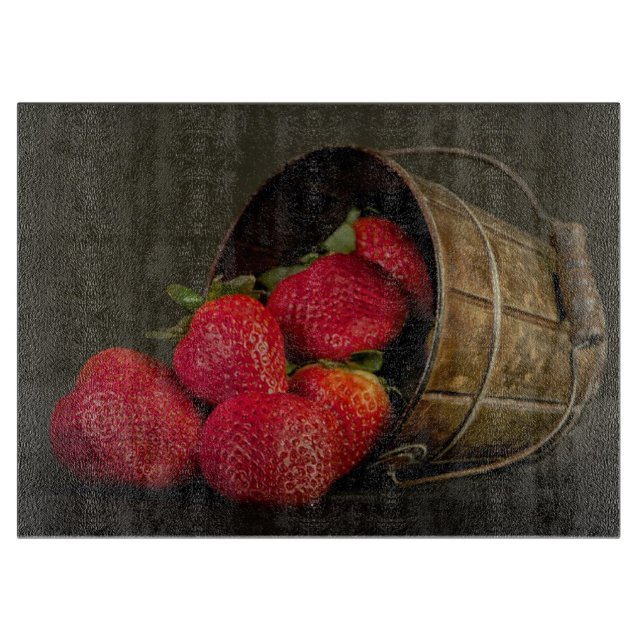 Strawberries Cutting Board (Front)
