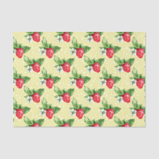Strawberries (Design 12 Yellow/Orange Series) Tissue Paper