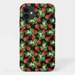 Strawberries Farm Fresh Black Case-Mate iPhone Case