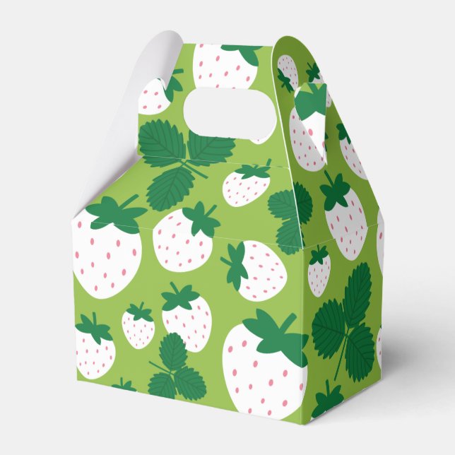 Strawberries Favour Box (Front Side)