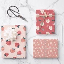 Strawberries, Florals and Abstract Pattern Theme