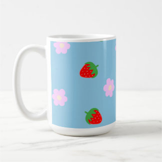 Strawberries & Flowers Coffee Mug