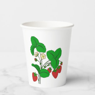 Strawberries for Breakfast Paper Cups