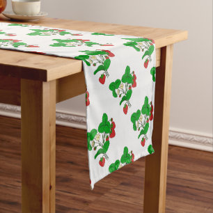 Strawberries for Breakfast Short Table Runner
