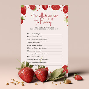 Strawberries Game How well do you know Mummy