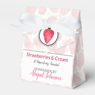 Strawberries Homemade Bath & Body Gift Packaging Favour Box