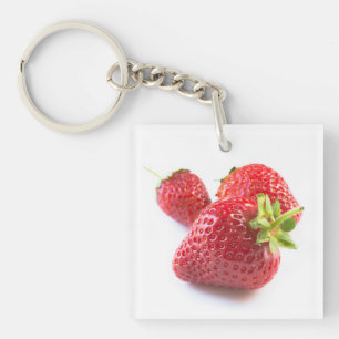 Strawberries Key Ring