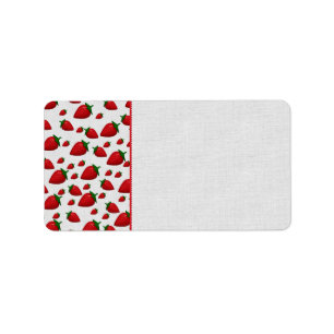 Strawberries Label