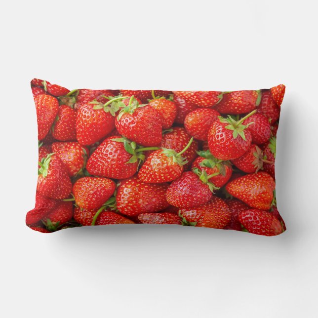 Strawberries Lumbar Cushion (Front)