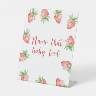 Strawberries - name that baby food pedestal sign