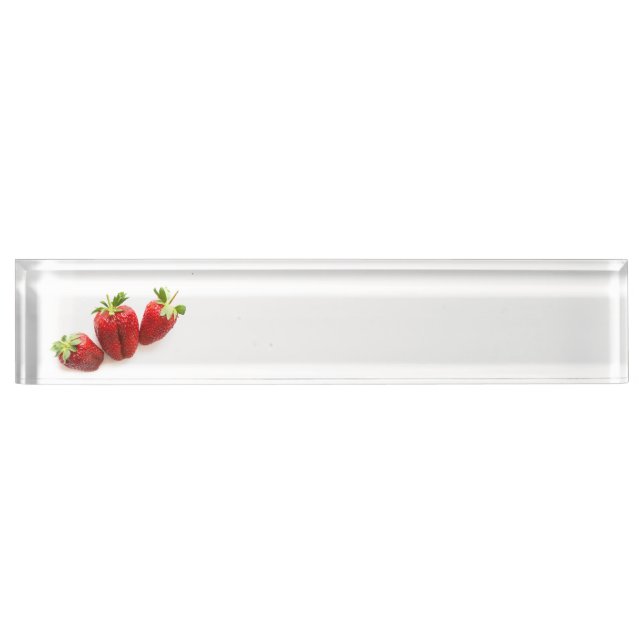 Strawberries Nameplate (Front)