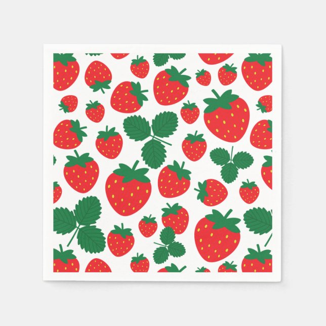 Strawberries Napkin (Front)