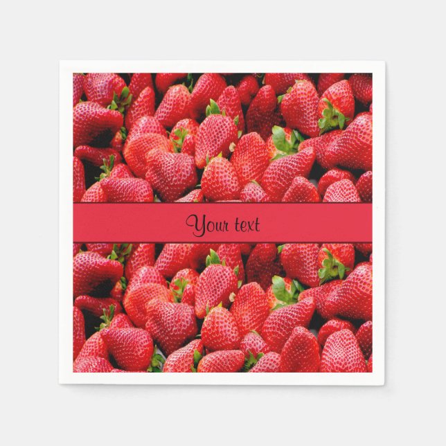 Strawberries Napkin (Front)