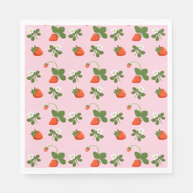 Strawberries Napkin (Front)