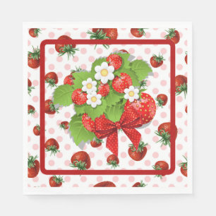 Strawberries  napkin
