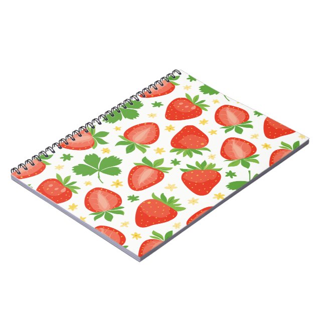 Strawberries notebook (Left Side)