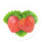 Strawberries on a leaf