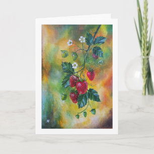 Strawberries on a Summer Vine by Alfred Fox Card