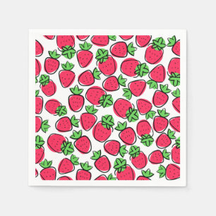 Strawberries Paper Napkin