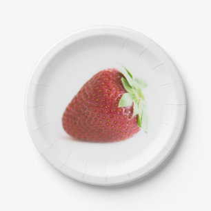 Strawberries Paper Plate