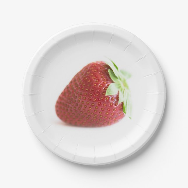 Strawberries Paper Plate (Front)