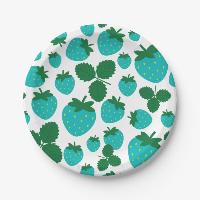 Strawberries Paper Plate (Front)