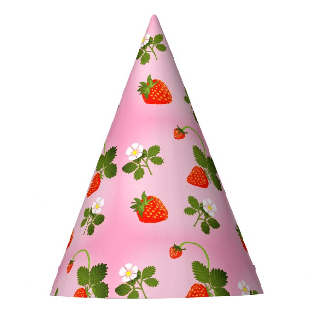 Strawberries Party Hat (Front)