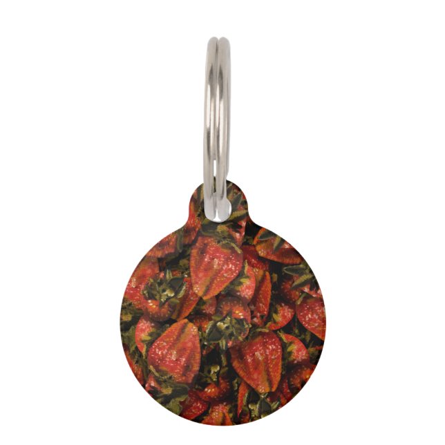 Strawberries Pet Tag (Front)