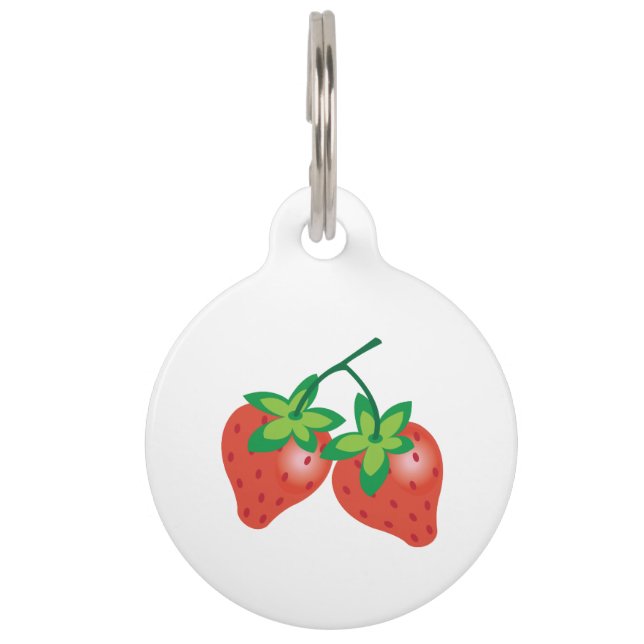 Strawberries Pet Tag (Front)