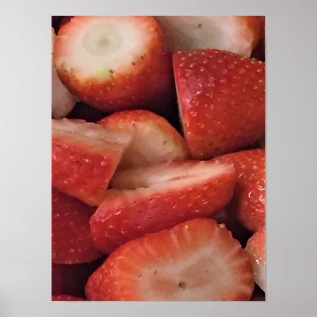 Strawberries Photo Poster (Front)