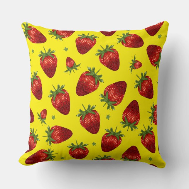 Strawberries Pillow (Front)