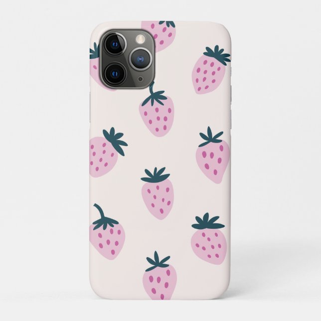 Strawberries pink  Case-Mate iPhone case (Back)
