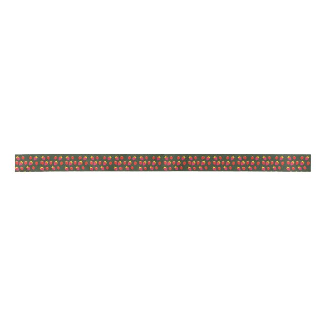 Strawberries Ribbon Satin Ribbon (Front)
