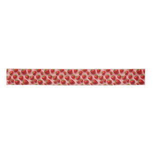 Strawberries Satin Ribbon