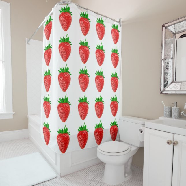 Strawberries Shower Curtain (In Situ)