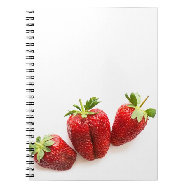 Strawberries Spiral Notebook (Front)