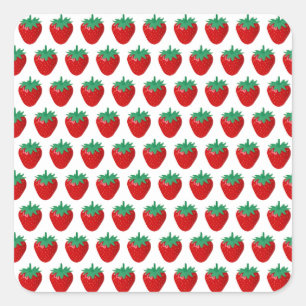 Strawberries Square Sticker