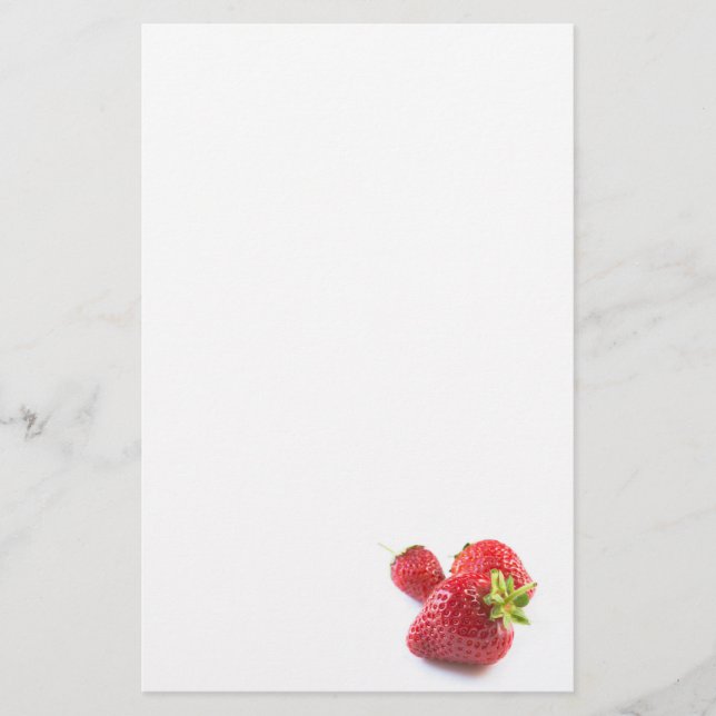 Strawberries Stationery (Front)