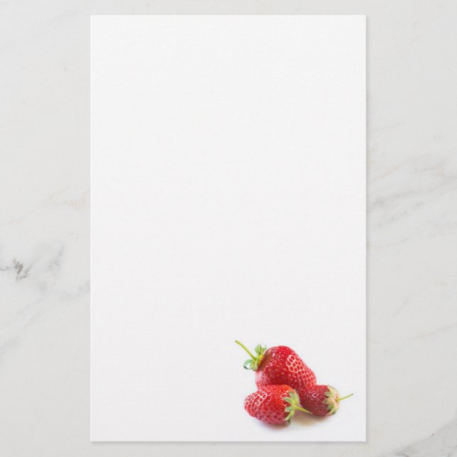 Strawberries Stationery (Front)