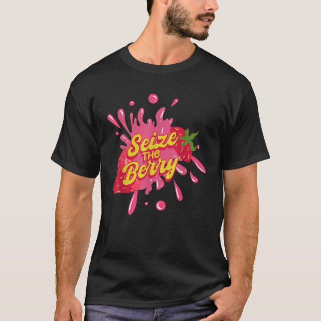 Strawberries Strawberry Fruit T-Shirt (Front)
