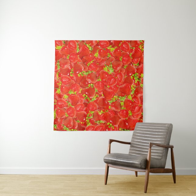 Strawberries Tapestry (In Situ)
