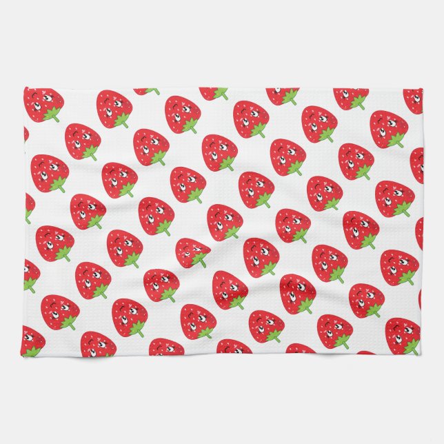 Strawberries Tea Towel (Horizontal)