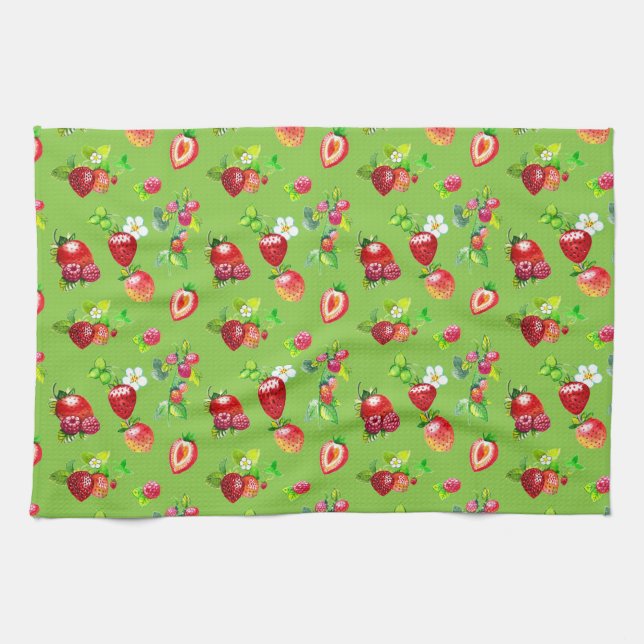 STRAWBERRIES TEA TOWEL (Horizontal)