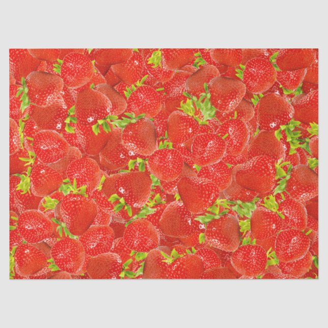 Strawberries Tissue Paper (Front)