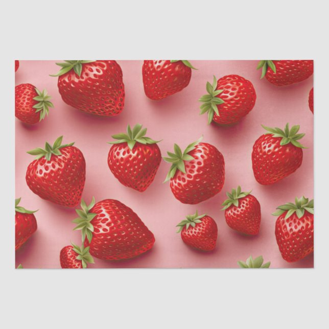 Strawberries Tissue Paper (Front)